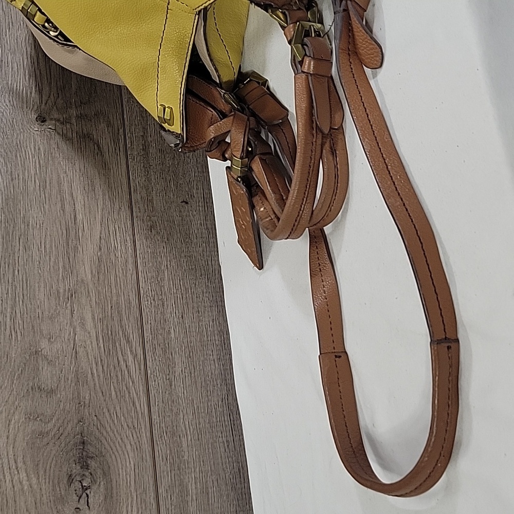 OrYANY Yellow and Tan Leather Bag - Picture 7 of 16